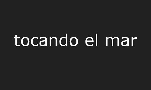 tocant el mar